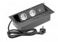GTV Ellie 2x230V+2xUSB/Výkl. ČERNÁ